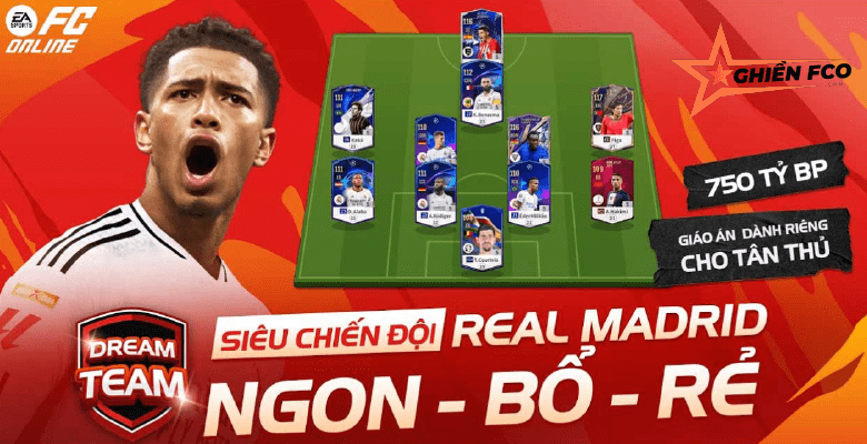 Siêu Đội Hình Real Madrid Ngon-Bổ-Rẻ 750 Tỷ BP Cho Tân Thủ | FC Online