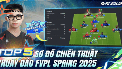 Top 5 sơ đồ chiến thuật làm mưa làm gió tại FVPL Spring 2025 | FC Online