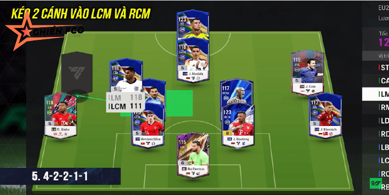 Sơ đồ 4-2-2-1-1 (Cánh cụt của Pro Gamer)