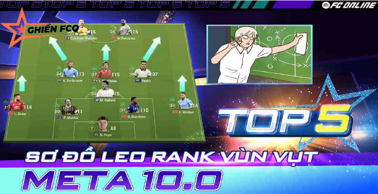 Top 5 Sơ Đồ LEO RANK VÙN VỤT ở META 10.0 | FC Online