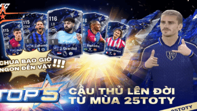 TOP 5 CẦU THỦ ĐƯỢC NÂNG CẤP MẠNH MÙA 25TOTY-N | FC ONLINE