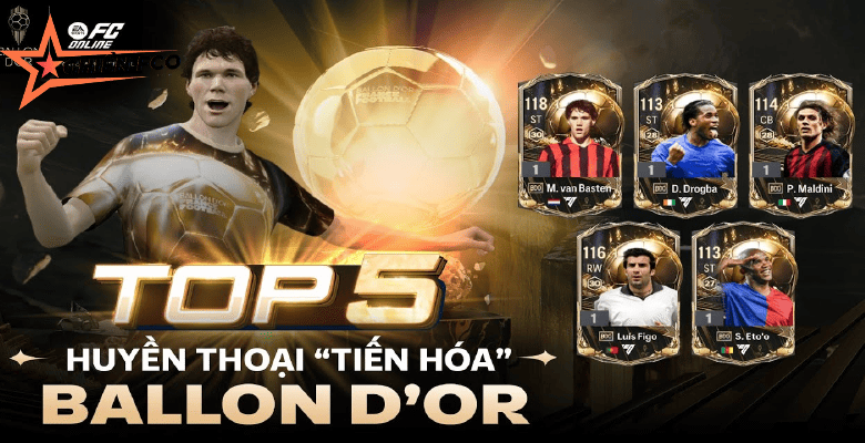 TOP 5 HUYỀN THOẠI "TIẾN HÓA" MÙA BALLON D'OR | FC ONLINE - YouTube